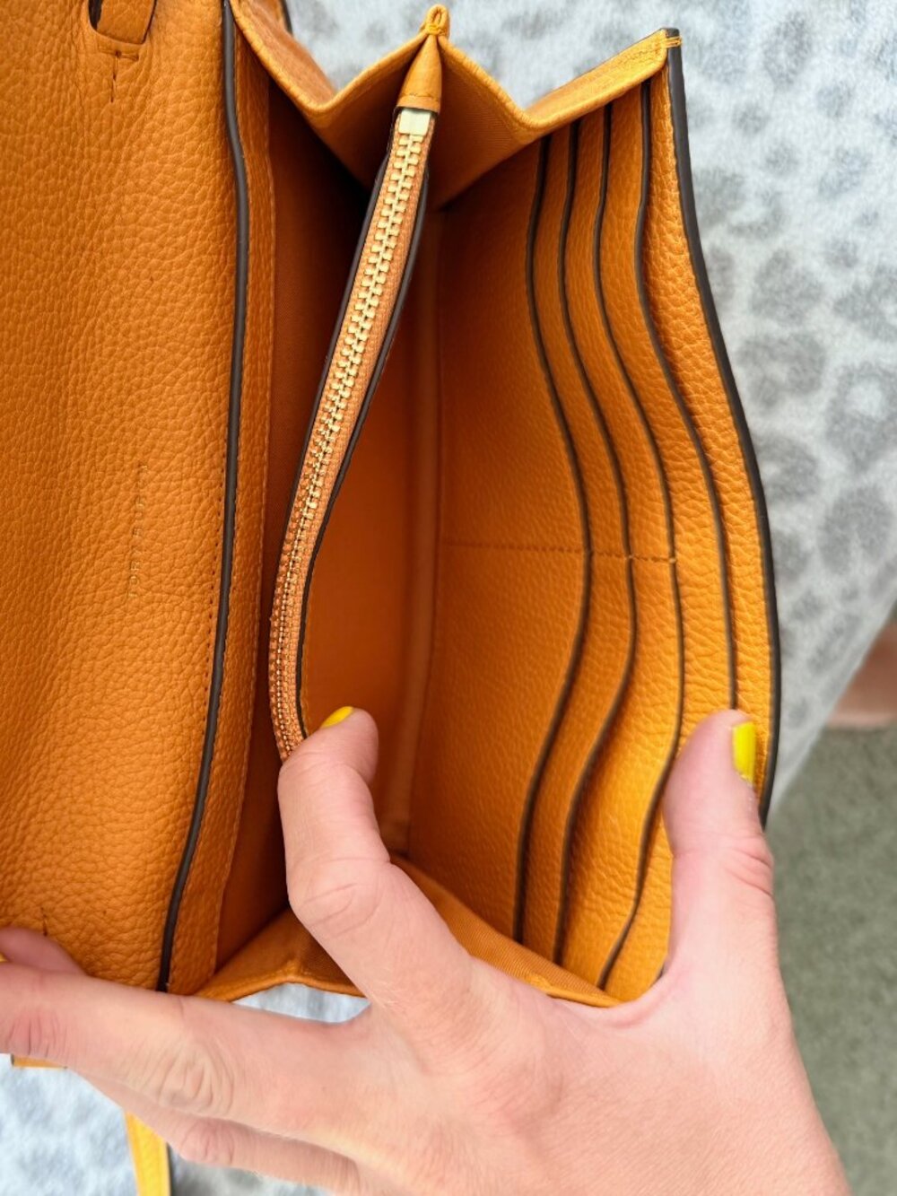 Tory Burch Yellow Wallet Crossbody - Picture 2 of 3